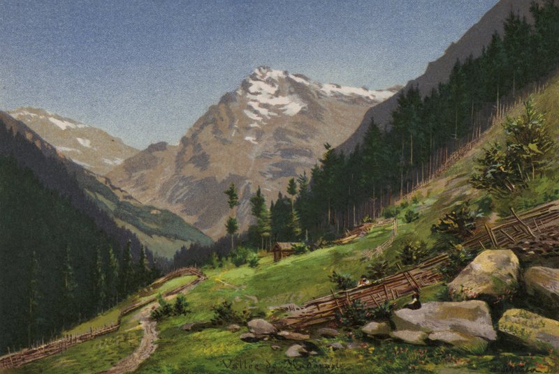 Luzerni-tó: Maderanertal (színes litó) alkotó: European School