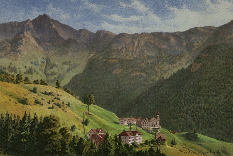 Luzerni-tó: Niederrickenbach (színes litó) alkotó: European School