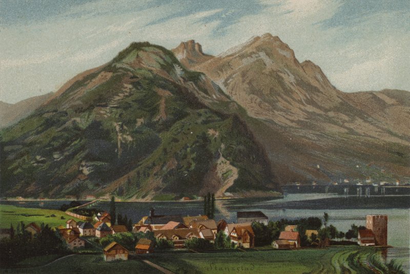 Luzerni-tó: Stansstad (színes litó) alkotó: European School