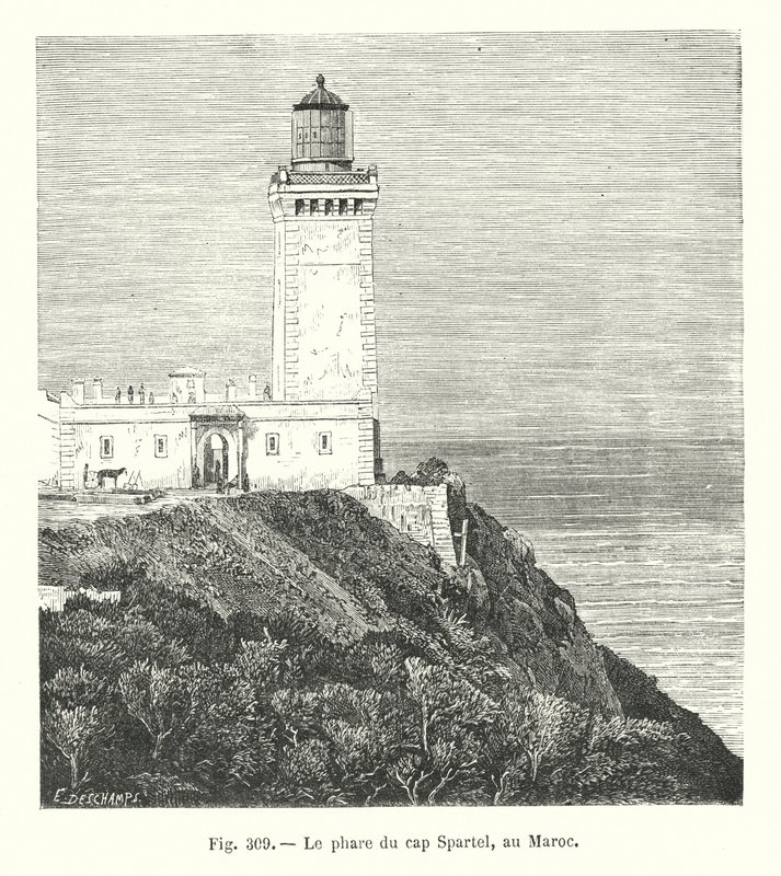 Cape Spartel világítótorony, Marokkó (metszet) alkotó: European School