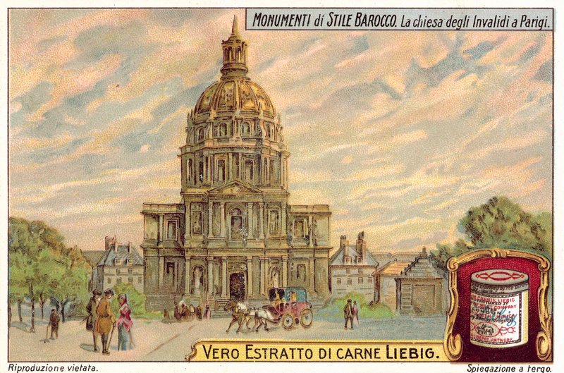 Les Invalides, Párizs (chromolitho) alkotó: European School