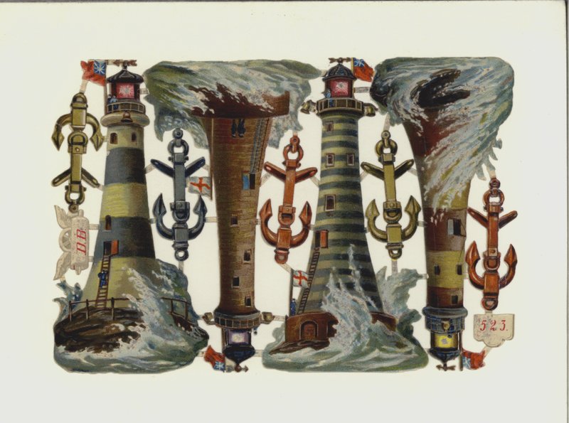 Világítótorony (chromolitho) alkotó: European School