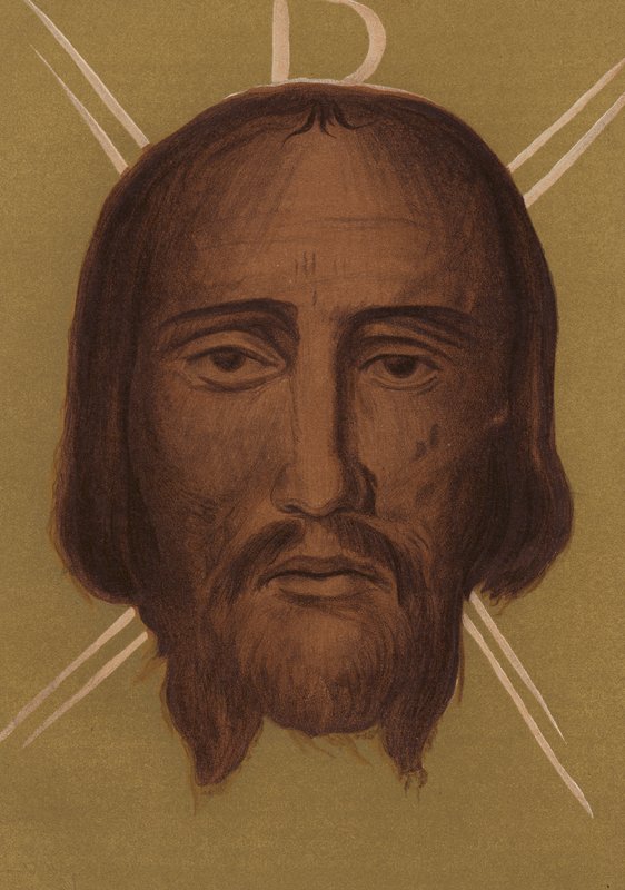 Jézus Krisztus hasonlatossága: Silvestro-templomból, Róma (kromolito) alkotó: European School