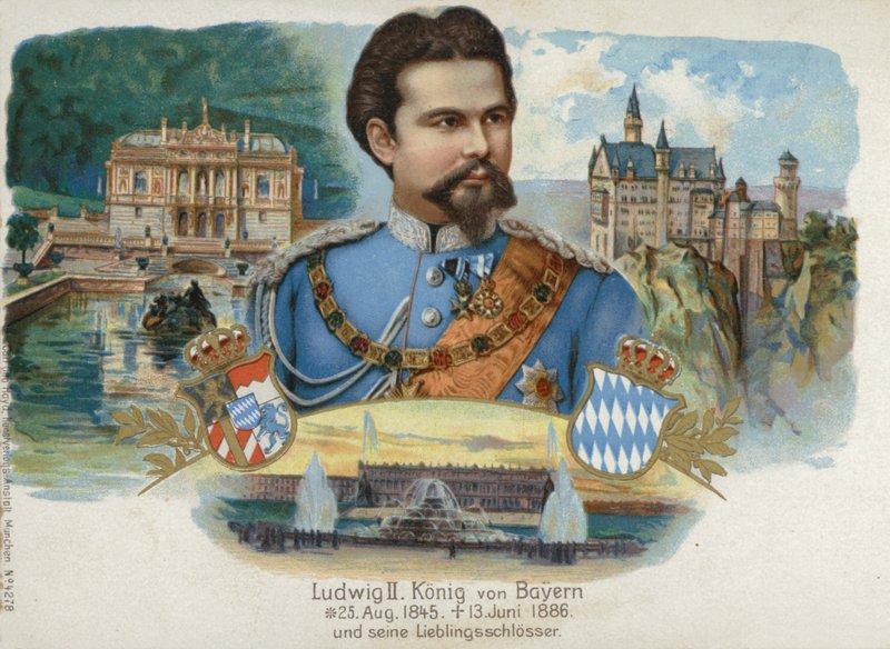 II. Ludwig, Bajorország királya és kedvenc kastélyai (chromolitho) alkotó: European School
