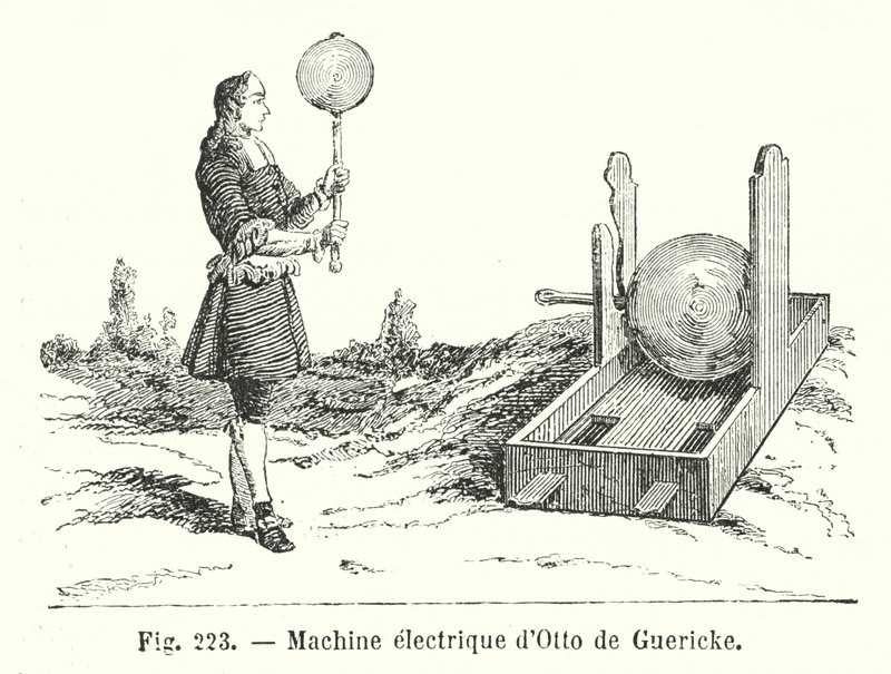 Otto de Guericke elektromos gépe (metszet) alkotó: European School