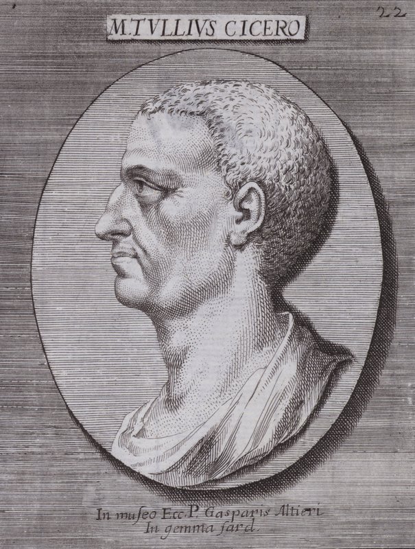 Marcus Tullius Cicero római filozófus, politikus, tudós és szónok (metszet) alkotó: European School