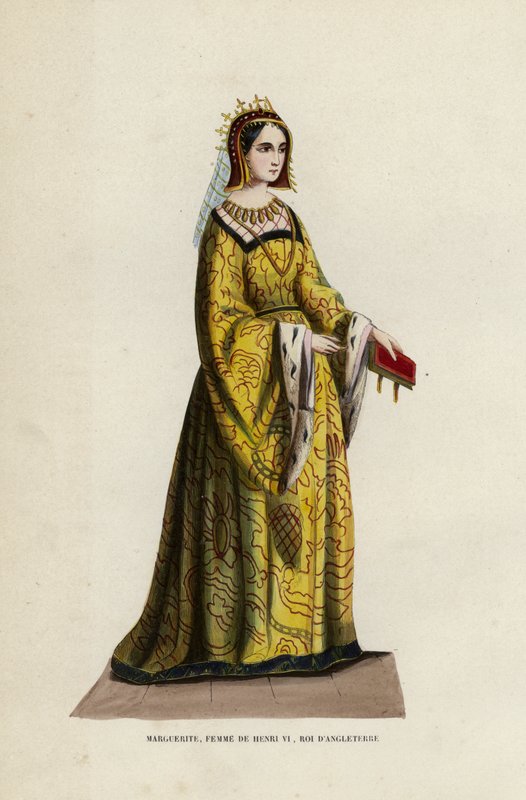 Marguerite, VI. Henrik angol király felesége (színes metszet) alkotó: European School