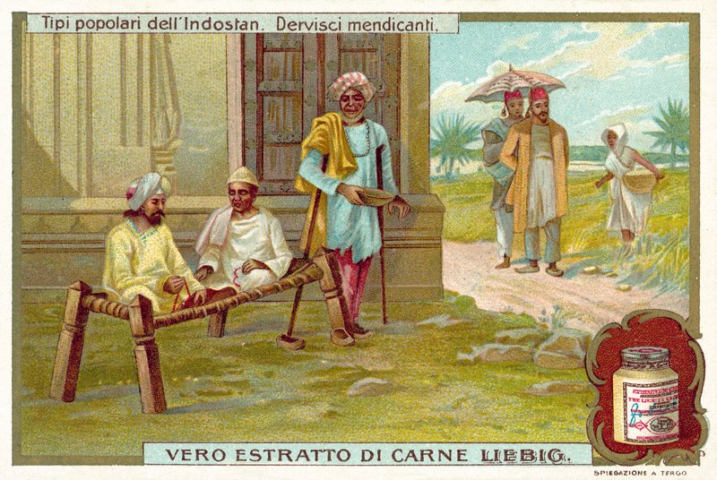 Mendikáns dervisek (chromolitho) alkotó: European School