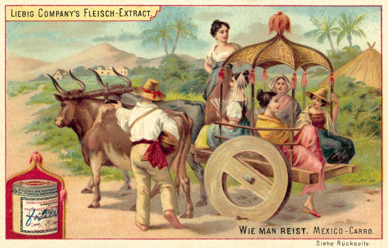 mexikói autó (chromolitho) alkotó: European School