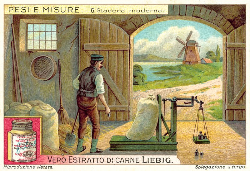 Modern mérlegek (chromolitho) alkotó: European School