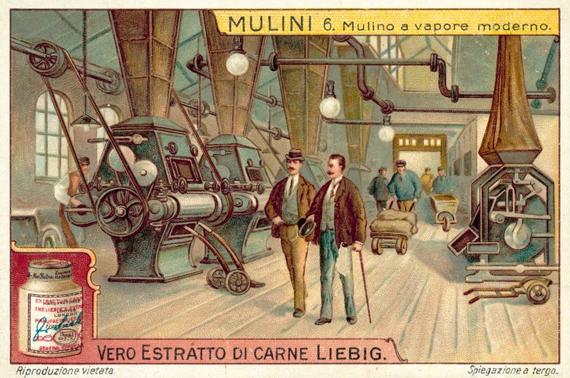Modern gőzüzemű malom (chromolitho) alkotó: European School
