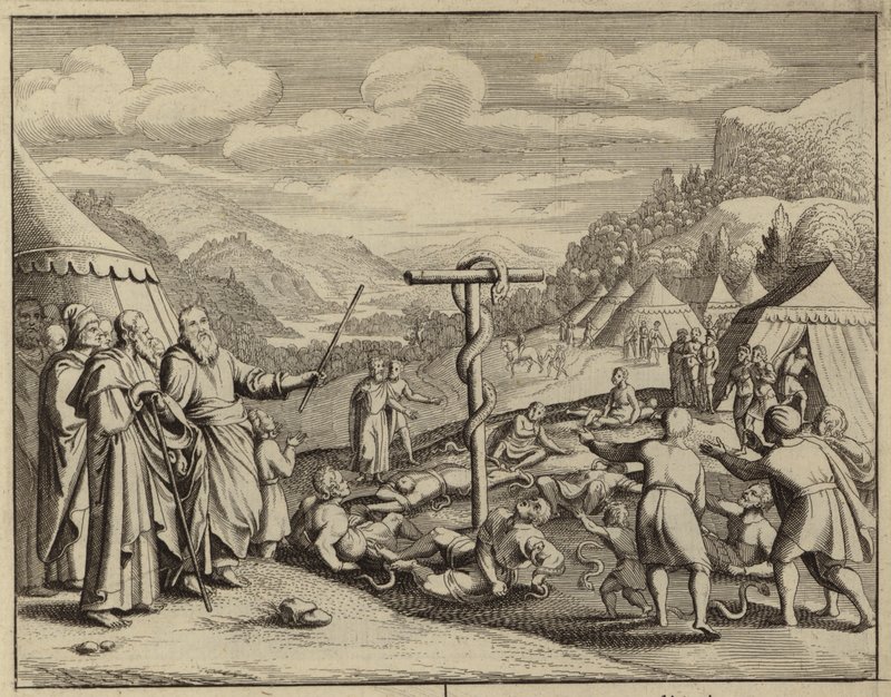 Mózes és a rézkígyó (metszet) alkotó: European School