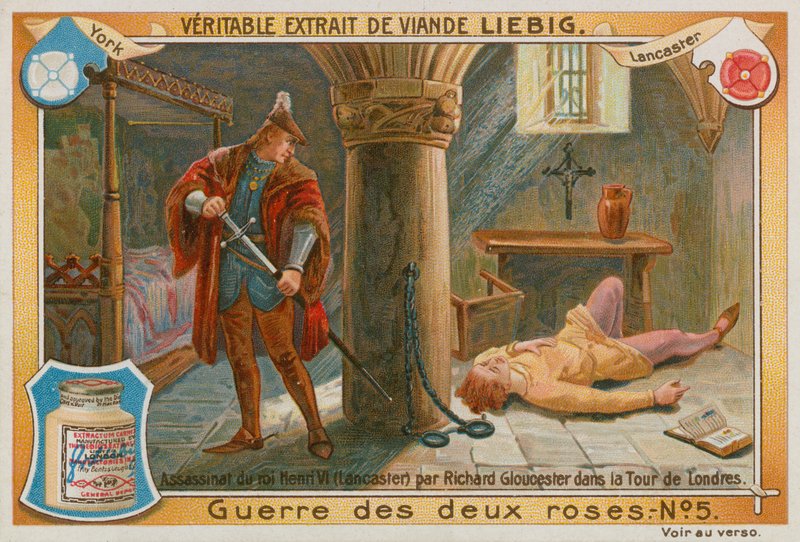 Henrik király meggyilkolása (chromolitho) alkotó: European School