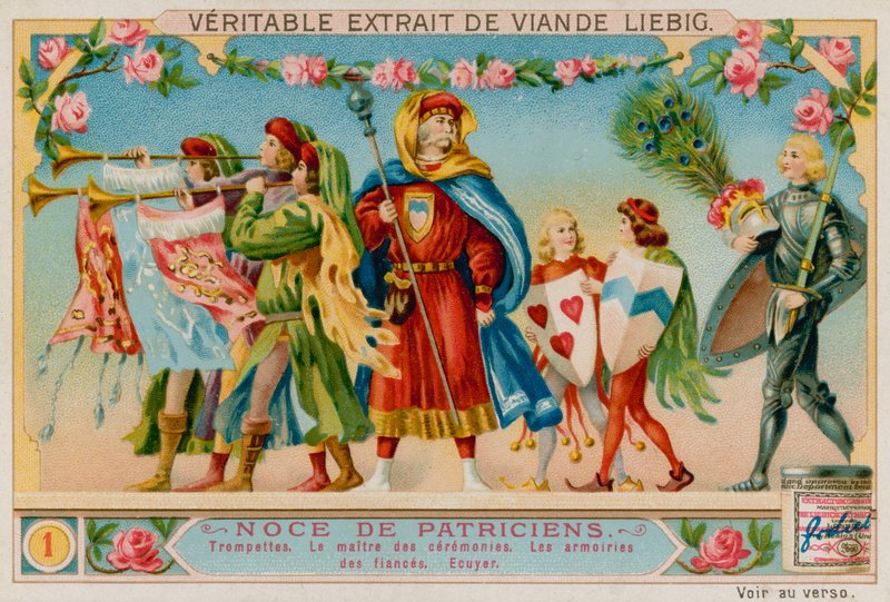 Zenészek, A ceremóniamester, A házak karjai, A Squire alkotó: European School