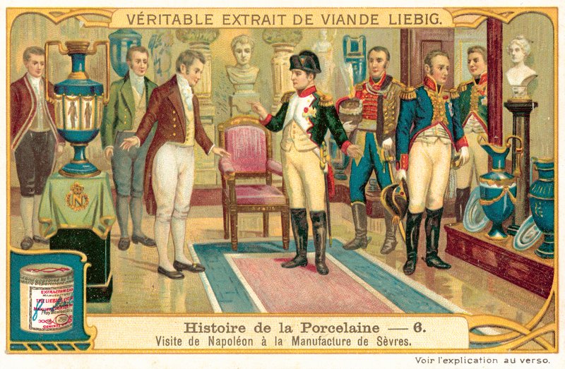 I. Napóleon a franciaországi Sevres-i porcelángyárban (chromolitho) alkotó: European School