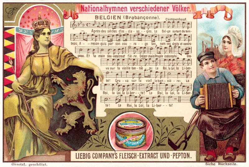 Belgium nemzeti himnusza (chromolitho) alkotó: European School