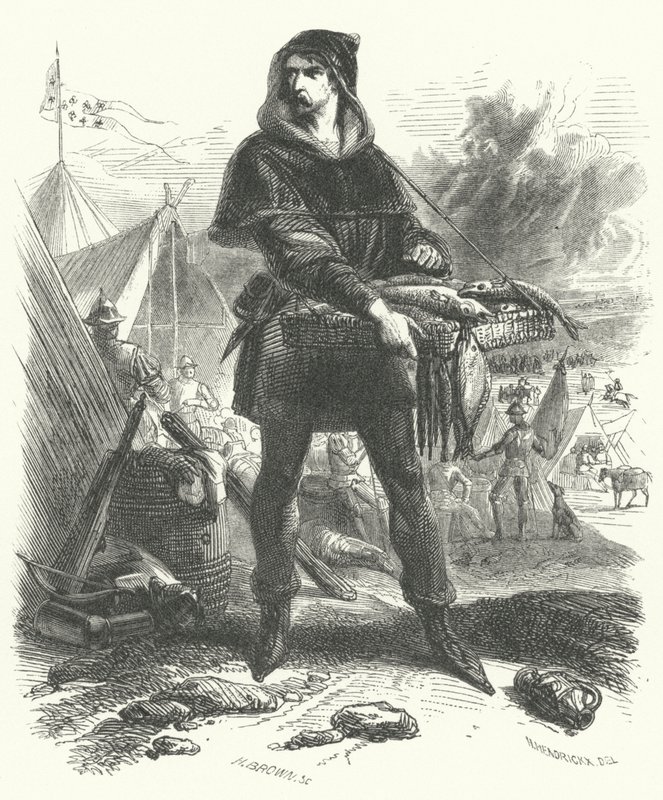 Nicolaas Zannekin, az 1323-1328-as flamand parasztlázadás vezetője (metszet) alkotó: European School