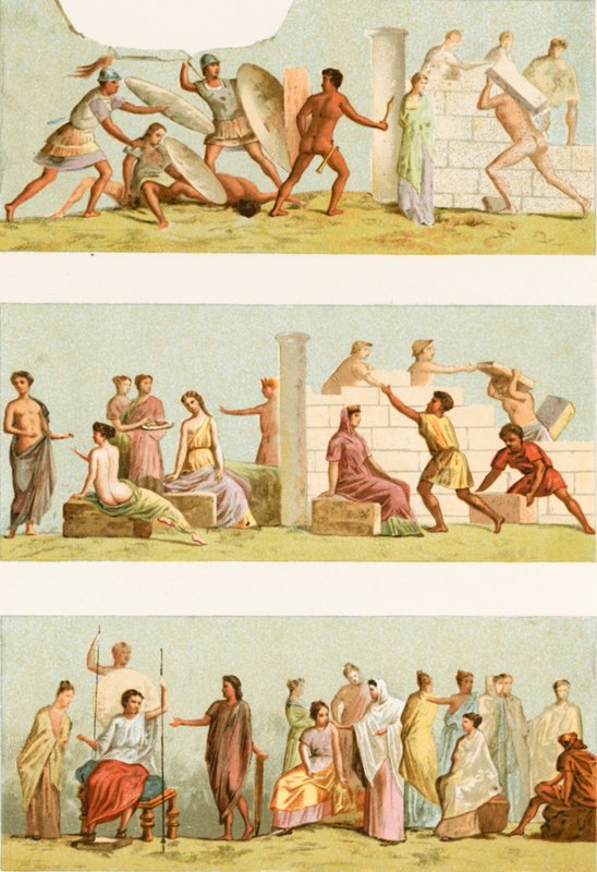 Festmények Statilius Taurus sírjából alkotó: European School