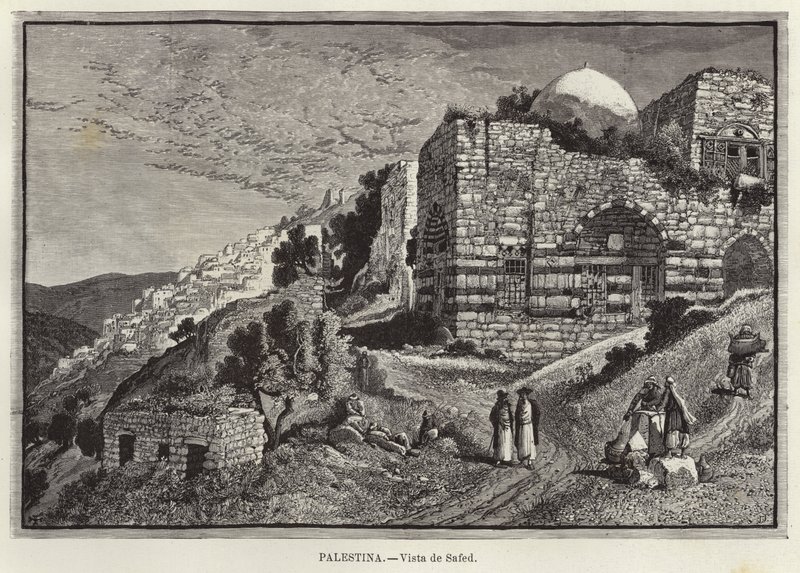 Palesztina, kilátás Safedre alkotó: European School