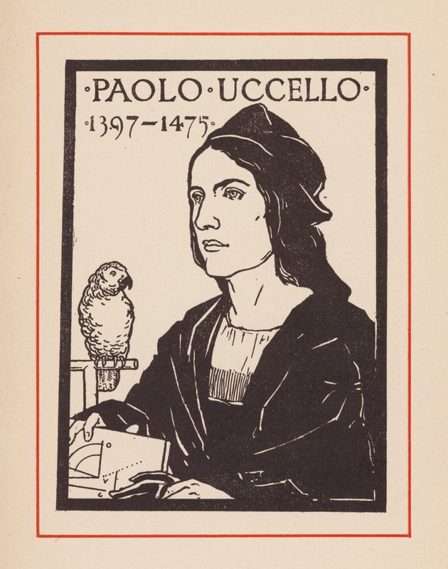 Paolo Uccello, olasz középkori művész és matematikus (litográfia) alkotó: European School