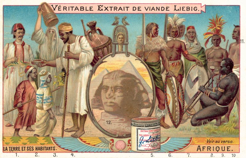 Afrika népei (chromolitho) alkotó: European School