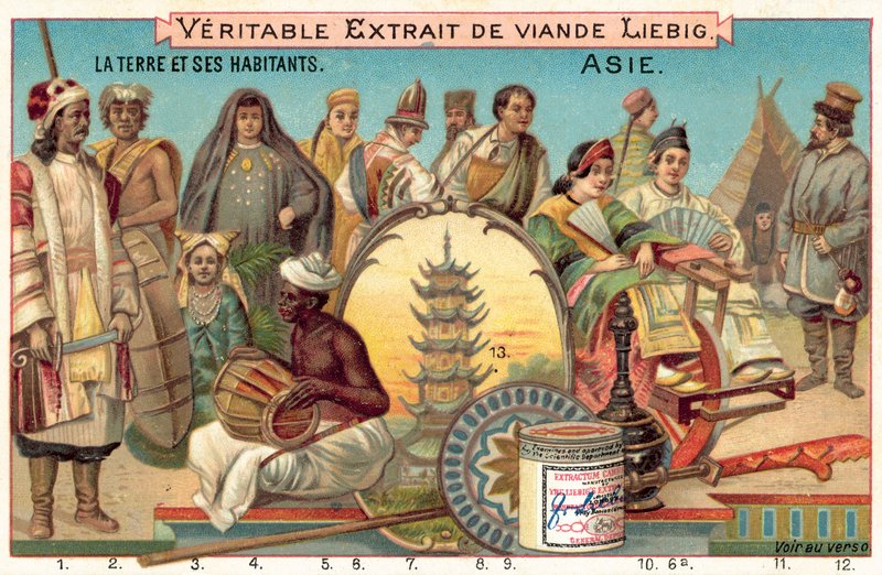 Ázsia népei (chromolitho) alkotó: European School