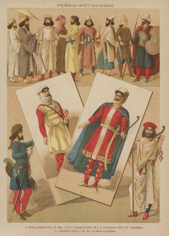 Perzsia, Antiguedad (színes litó) alkotó: European School