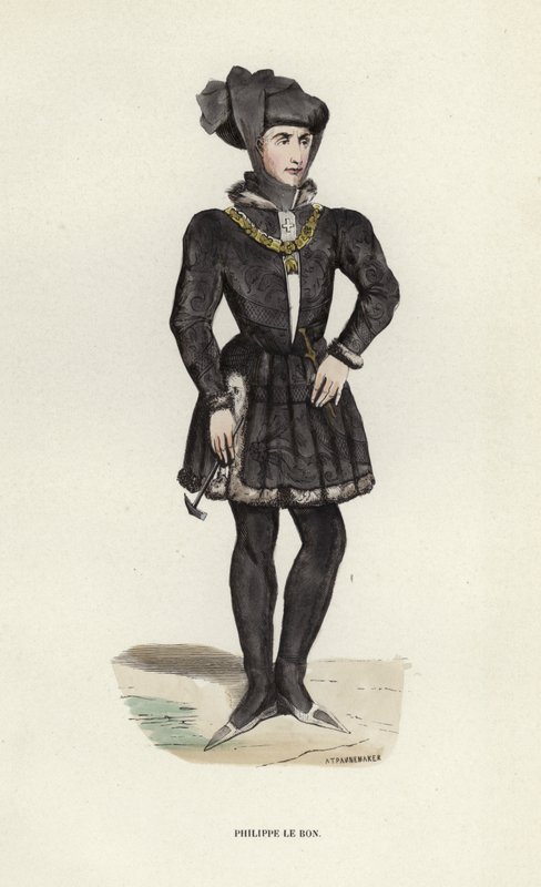 Philippe Le Bon (színes metszet) alkotó: European School