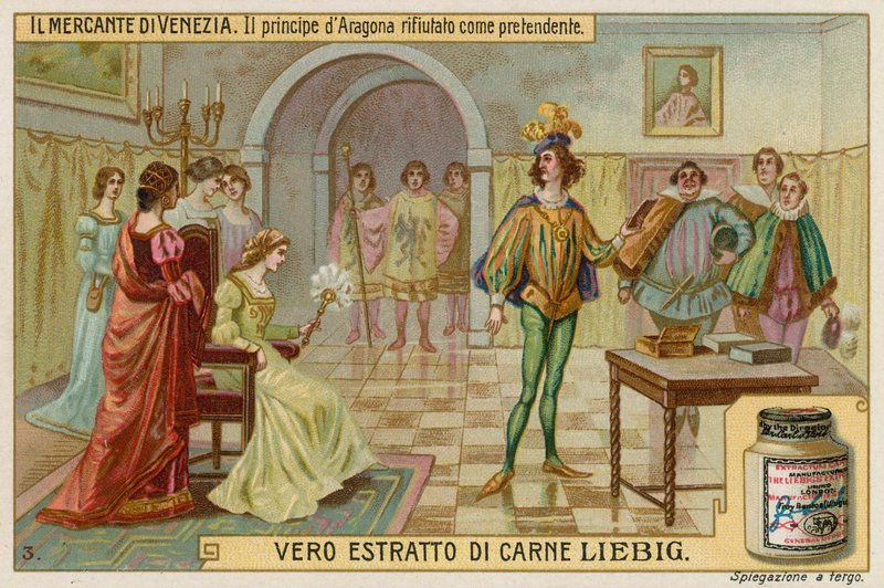 Portia elutasítja Aragónia hercegét, mint udvarlót alkotó: European School