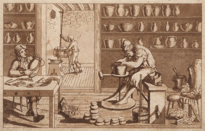 kerámia (litho) alkotó: European School