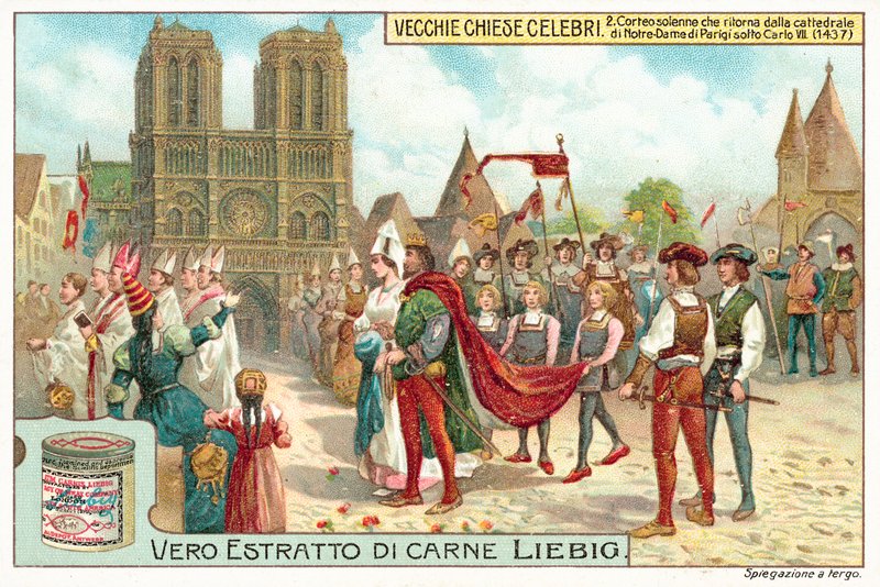 A Párizsi Notre Dame-ból induló körmenet VII. Károly francia uralkodása alatt alkotó: European School