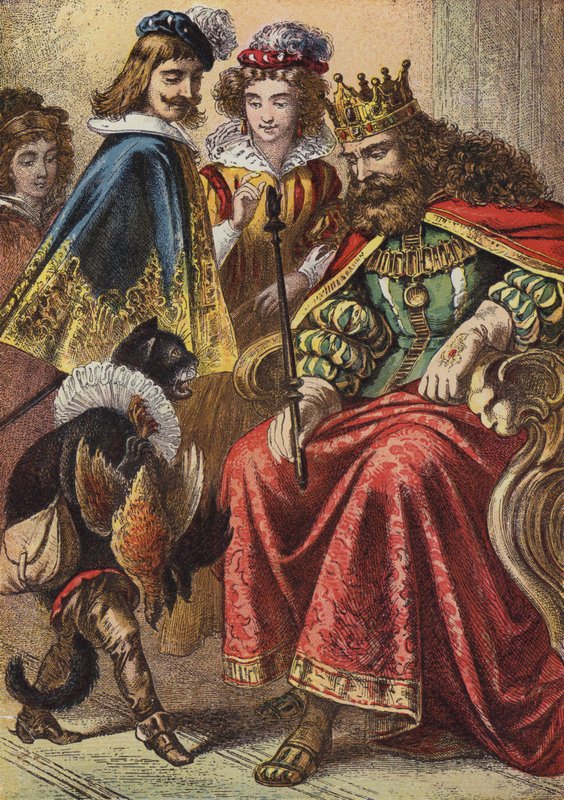 Puss In Boots (színes litho) alkotó: European School