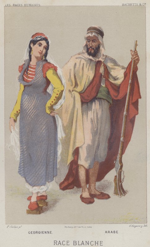 kaukázusi, grúz, arab (chromolitho) alkotó: European School