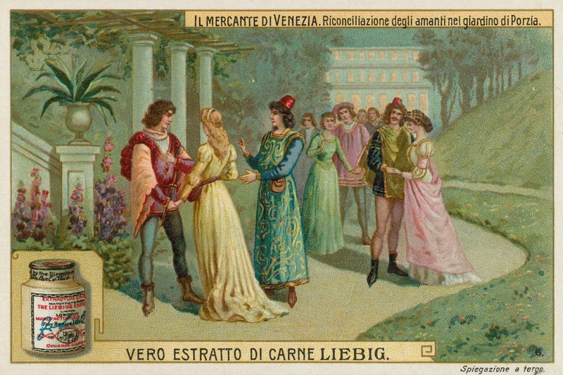 A szerelmesek találkozója a Portias Gardensben alkotó: European School