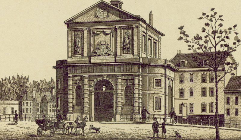 Rotterdam: Delftsche Poort (litográfia) alkotó: European School