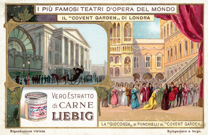 Királyi Operaház, Covent Garden, London (chromolitho) alkotó: European School