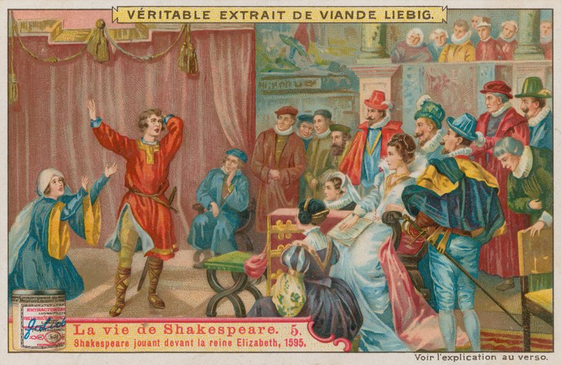 Shakespeare I. Erzsébet királynő előtt lépett fel 1595-ben alkotó: European School