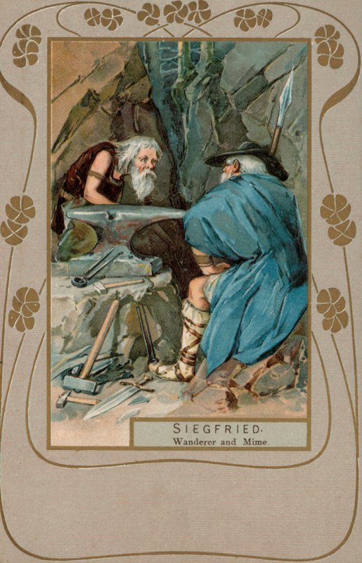 Siegfried, vándor és pantomim (színes litográfia) alkotó: European School