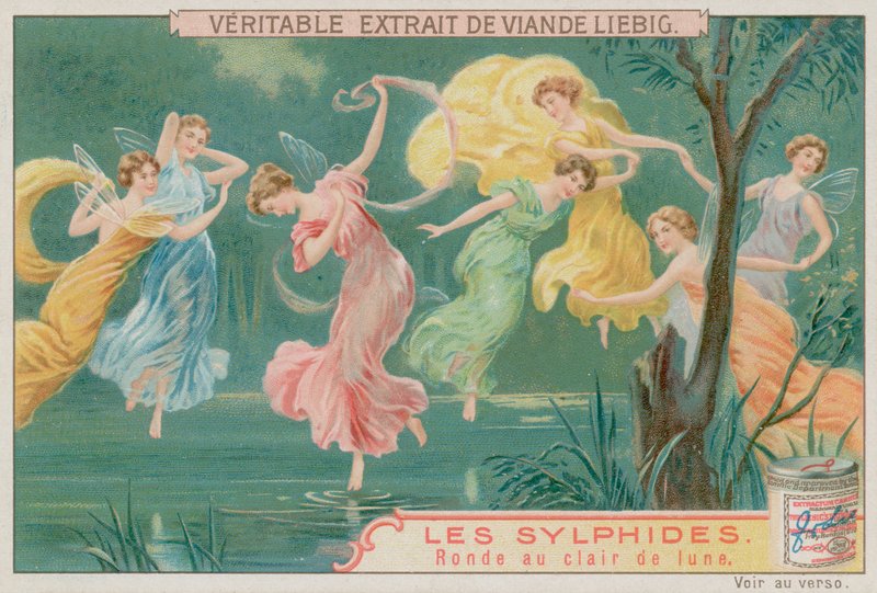 Sylphs Dancing in Moonlight alkotó: European School