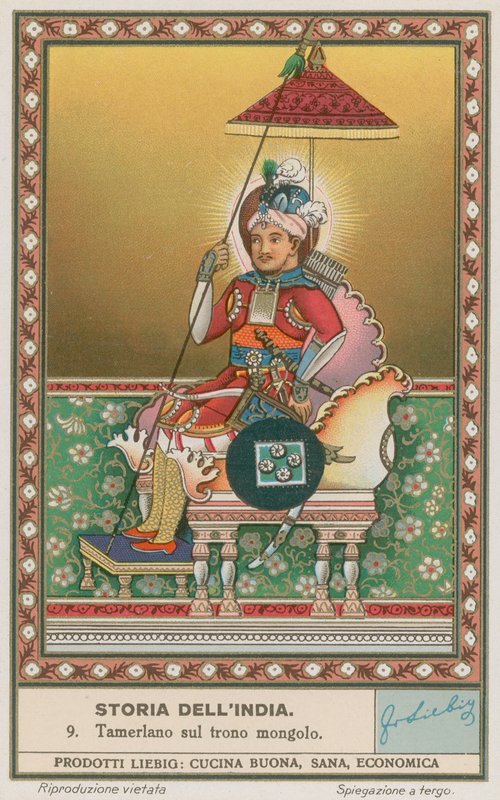 Tamberlaine a mongol trónon alkotó: European School