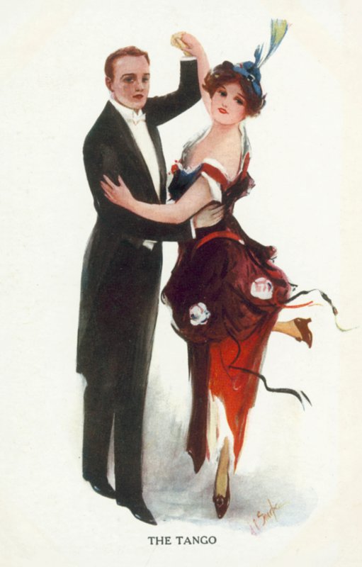 Tango (színes litográfia) alkotó: European School