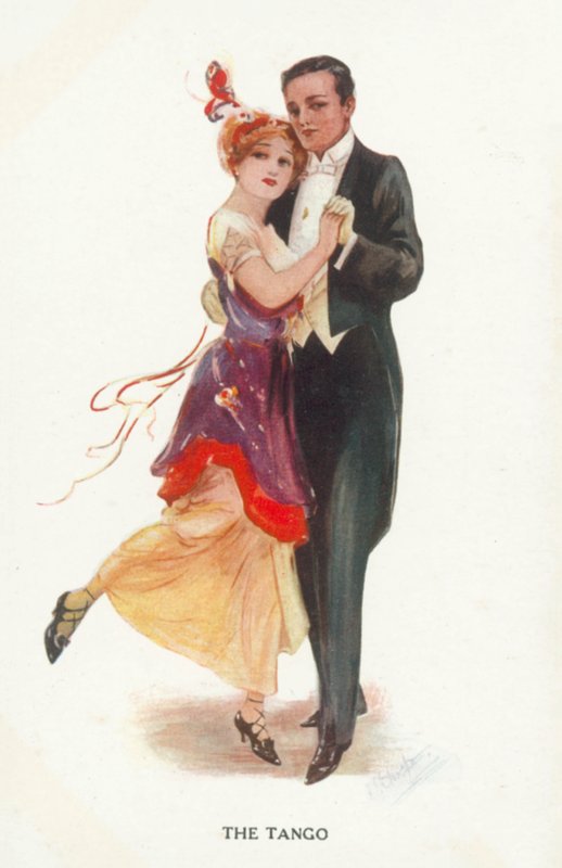 Tango (színes litográfia) alkotó: European School