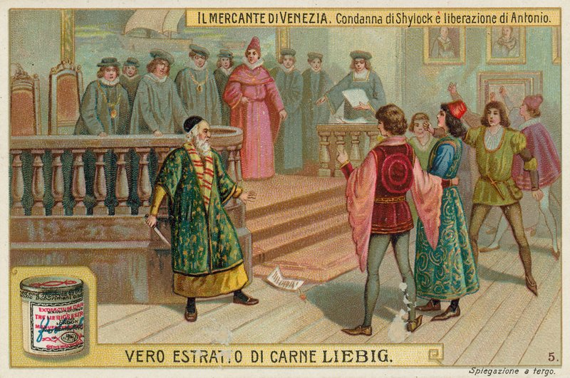 Shylock letartóztatása és Antonio szabadon bocsátása alkotó: European School