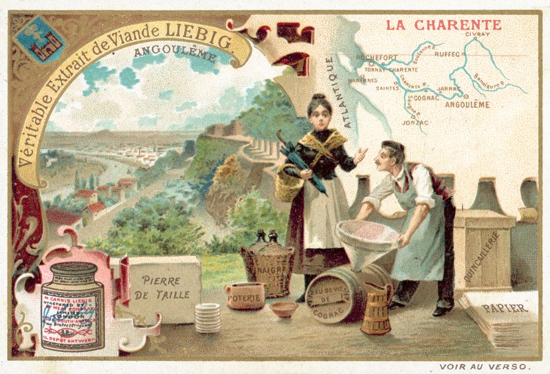 A Charente és Angouleme (chromolitho) kilátása alkotó: European School
