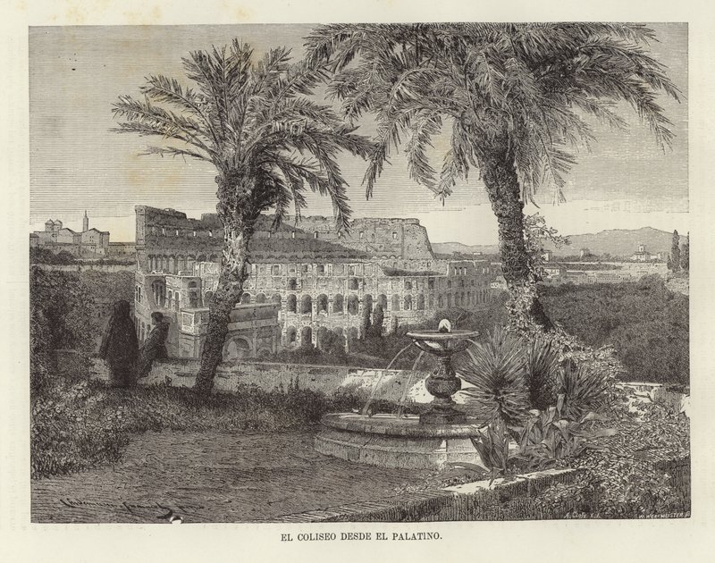 A Colosseum a Palatinusból alkotó: European School