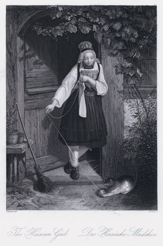 A hesseni lány (metszet) alkotó: European School