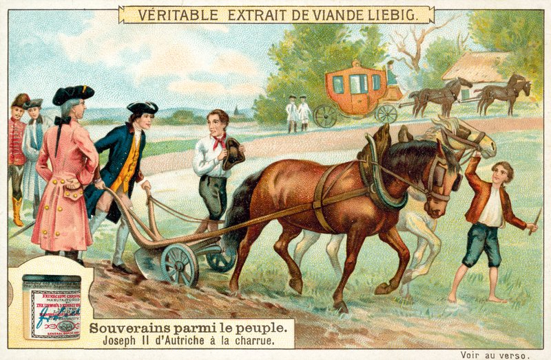 II. József Szent-római császár szántás (chromolitho) alkotó: European School