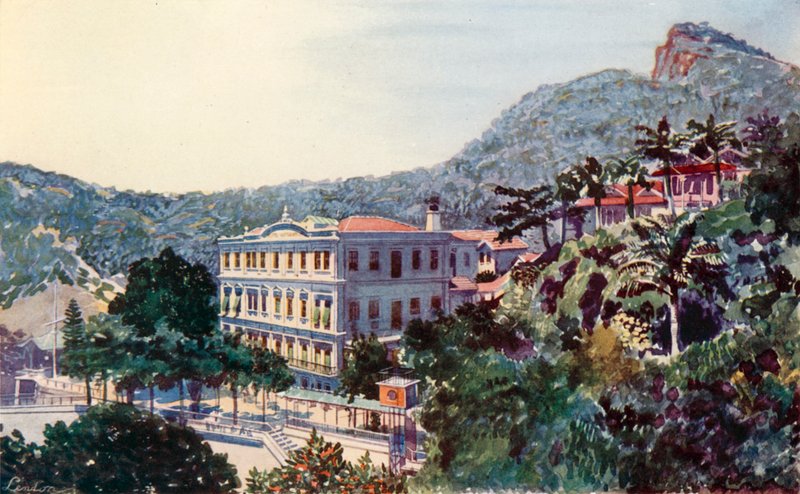 The International Hotel, Santa Thereza, Rio de Janeiro (színes litho) alkotó: European School