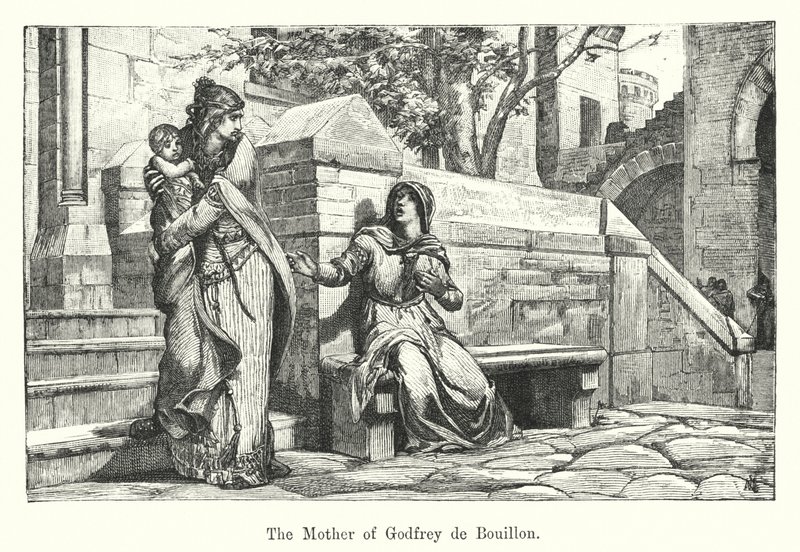 Godfrey de Bouillon anyja (metszet) alkotó: European School