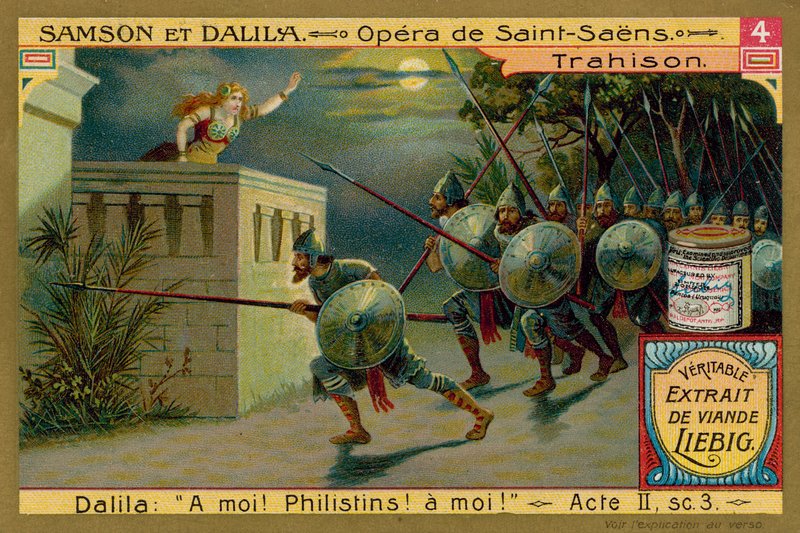 A filiszteusok támadása Dalila segítségével alkotó: European School